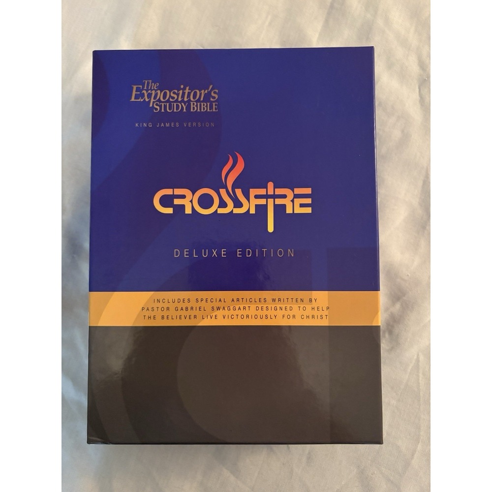 The Expositor's Study Bible Crossfire Deluxe Edition KJV Signed Gabriel Swaggart